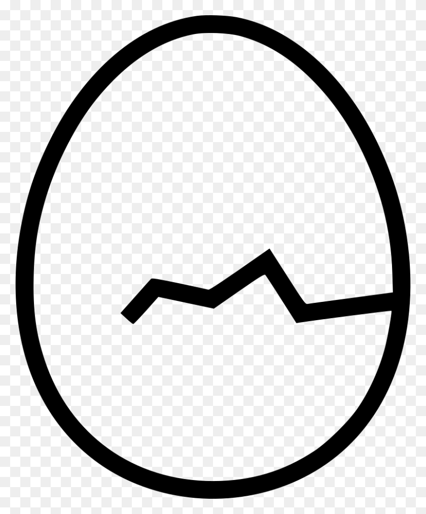 802x980 Cracked Egg Png Icon Free Download - Cracked PNG