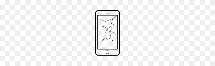 200x200 Cracked Screen Icons Noun Project - Screen Crack PNG
