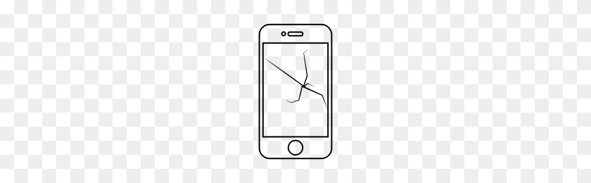 200x200 Cracked Screen Icons Noun Project - Cracked Screen PNG