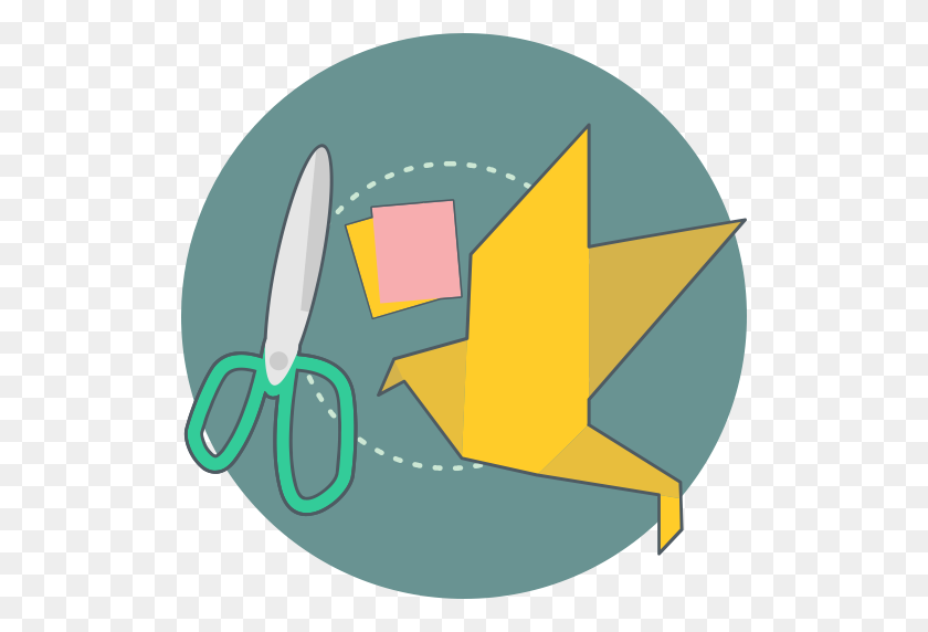 512x512 Craft, Creative, Cut, Origami Icon - Craft PNG