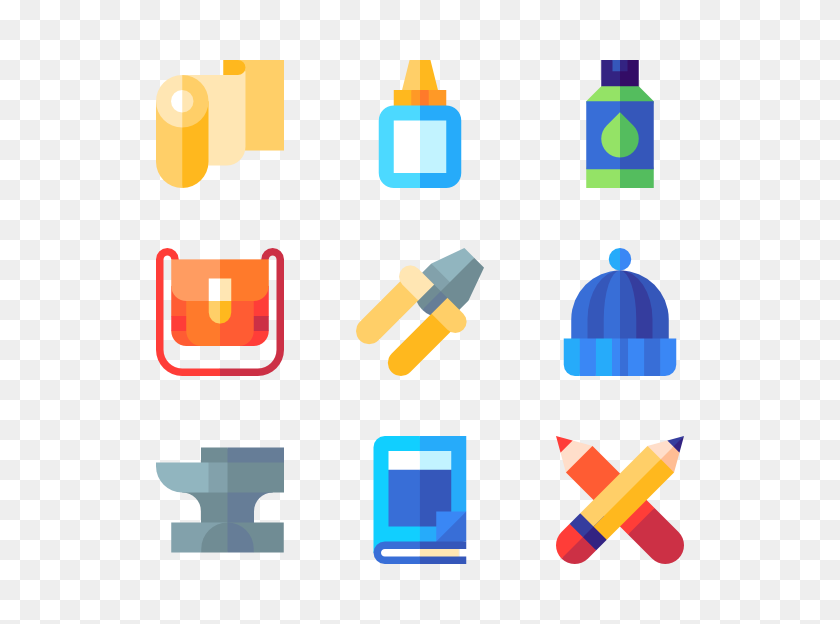 600x564 Craft Icons - Arts And Crafts PNG