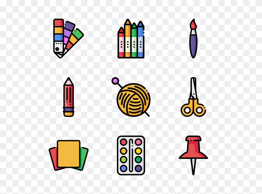 600x564 Craft Tools Icon Packs - Crafting Clipart