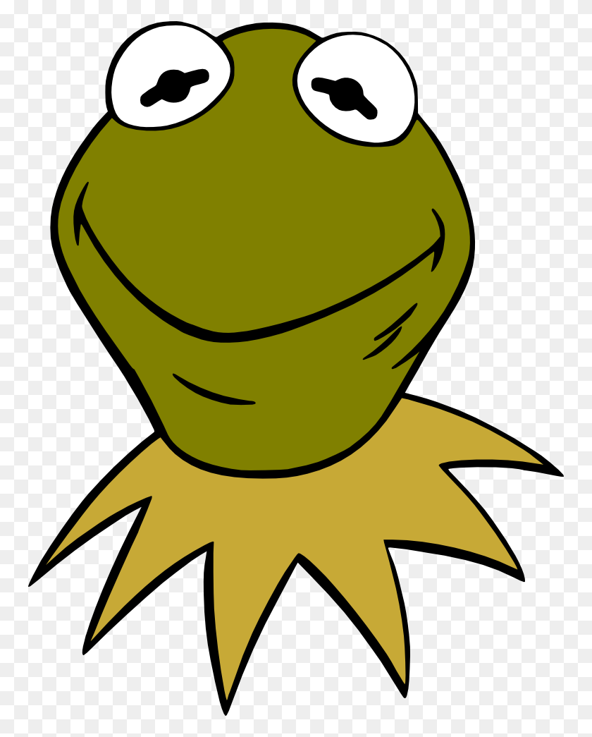 760x985 Crafting With Meek The Muppets Svg - Kermit PNG