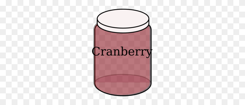 207x300 Cranberry Baby Jar Clip Art - Peanut Butter Jar Clipart