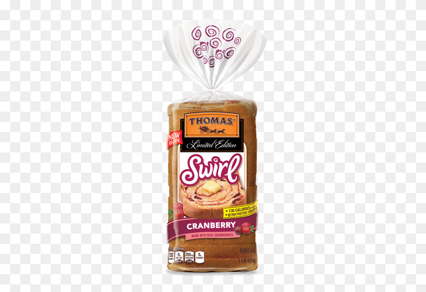 515x515 Cranberry Swirl Bread Thomas' - Bread Slice PNG