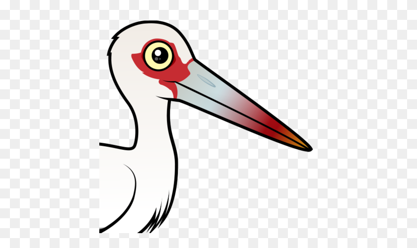 440x440 Crane Clipart Stork Bird - Stork Clipart