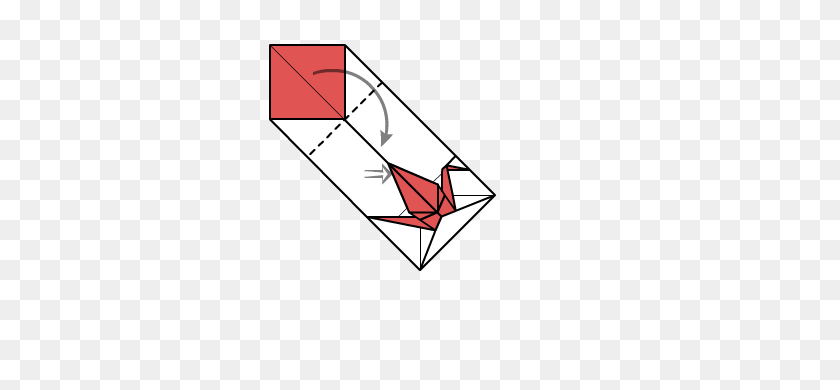 330x330 Crane Envelope - Origami Crane Clipart