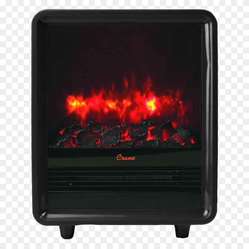 843x843 Crane Mini Fireplace Heater Ee - Fireplace PNG