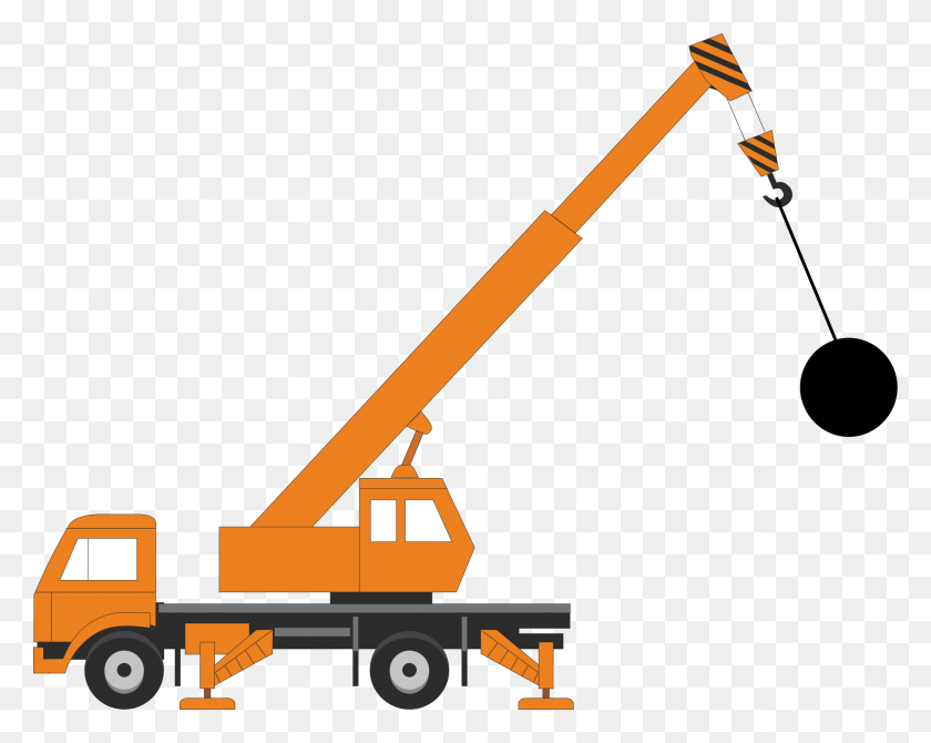2246x1757 Crane With Wrecking Ball Icons Png - Wrecking Ball PNG