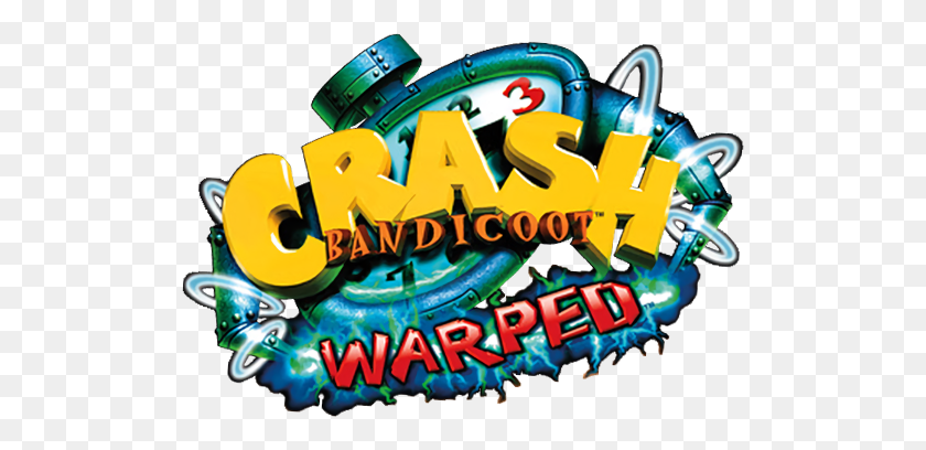 510x348 Crash Bandicoot Warped Logo - Crash Bandicoot Logo PNG