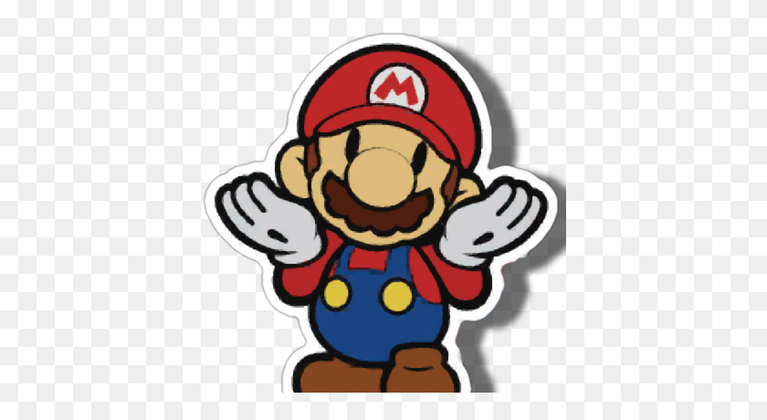 400x400 Crashes Paper Mario On Twitter Spoiling Super Mario Odyssey - Paper Mario PNG