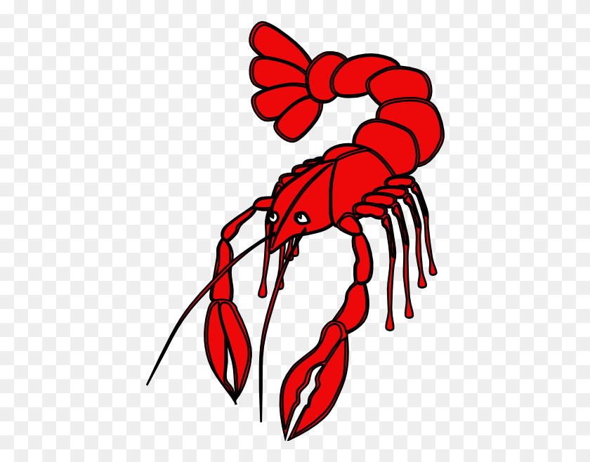 426x598 Crawfish Silhouette Cliparts - Shrimp Clipart