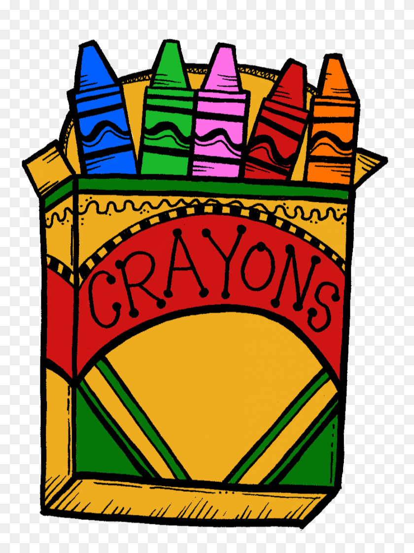 862x1172 Crayon Box Covenant Lutheran Church - Rummage Sale Clip Art