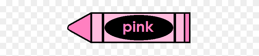 414x123 Crayon Clipart Color Pink - Color Crayons Clipart