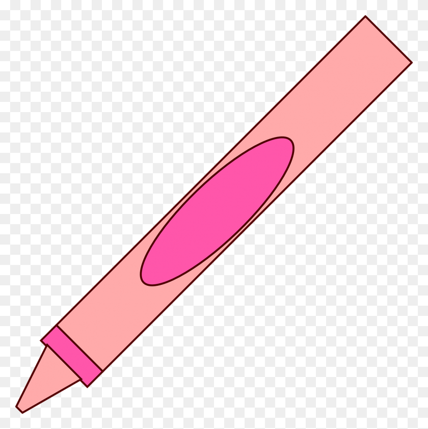 1276x1280 Crayon Clipart Pink Crayon - Crayon Clipart PNG