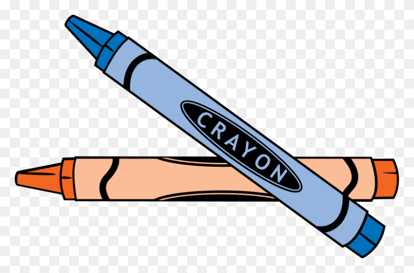 800x508 Crayon Clipart Pre K - Клипарт Софтбольной Битой