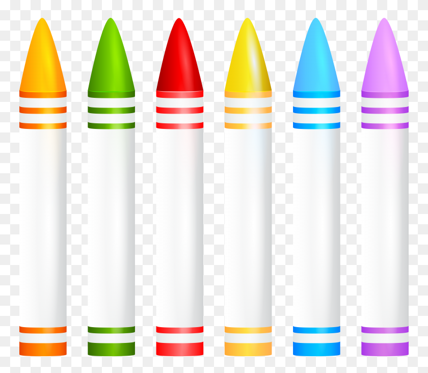 8000x6894 Crayon School Timetable Clip Art - Crayon Clipart