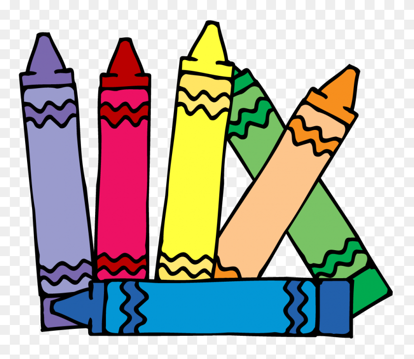 1000x858 Crayons Clip Art - Children In Line Clipart