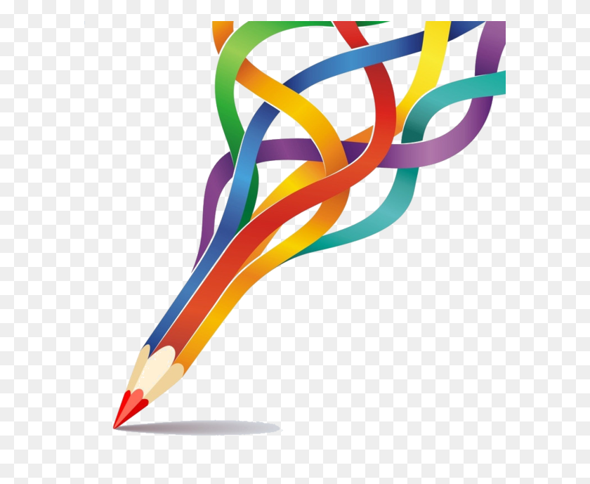 600x629 Crayons De Couleurs, Articles D Ecole Dibujos Escolares - Crayon Clipart Png
