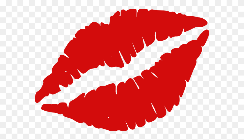 600x422 Crazy Chic Lips Red Clipart - Lápiz Labial Clipart Png