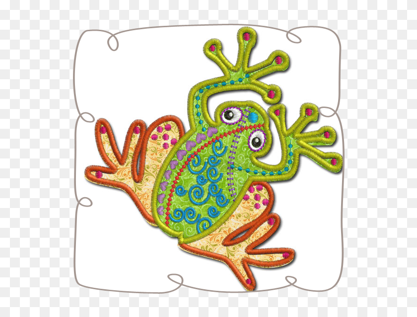 580x580 Crazy Frog Applique Embroidershoppe - Crazy Frog PNG