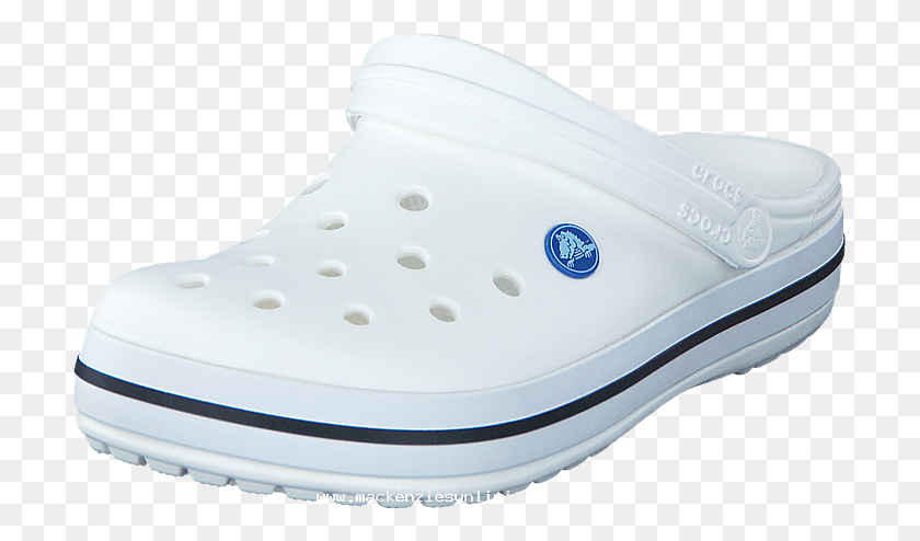 705x434 Сумасшедшая Цена Женские Crocs Crocband Белые Резиновые Туфли - Crocs Png