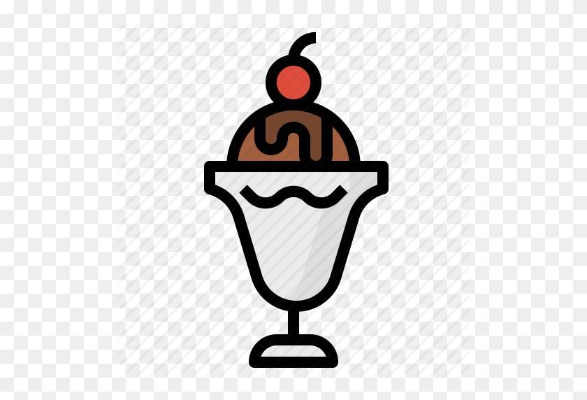 512x512 Cream, Desserts, Ice, Sundae Icon - Sundae PNG
