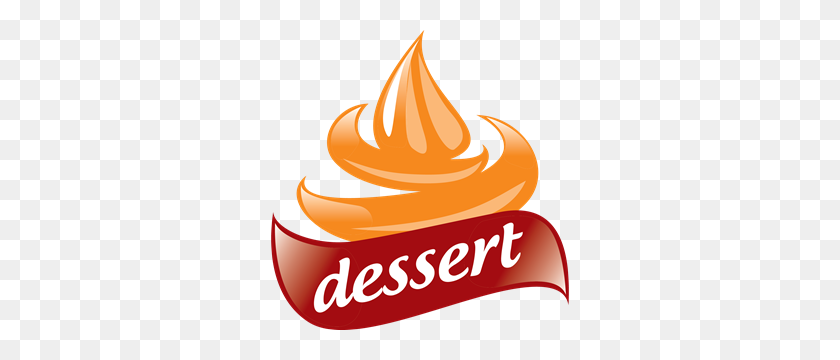 298x300 Cream For Dessert Logo Vector - Dessert PNG