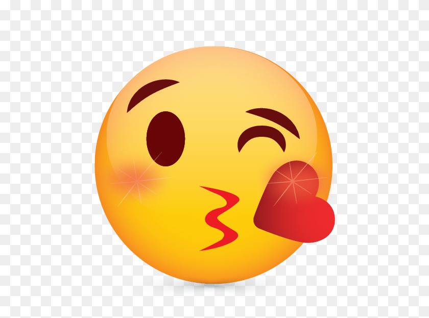 606x563 Create Free Emoji Blowing Kiss Logo With Online Logos Creator - Kiss Emoji PNG