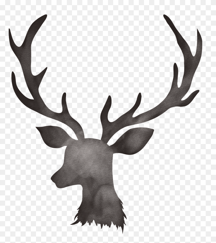 1024x1163 Creative Hand Painted Antler Png Element Free Png Download Png - Antler PNG