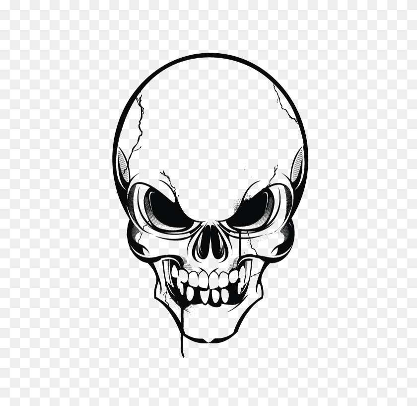 580x757 Creative Skull Png High Quality Image - Skull PNG