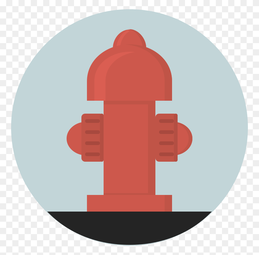 768x768 Creative Tail Objects Fire Hydrant - Пожарный Гидрант Клипарт