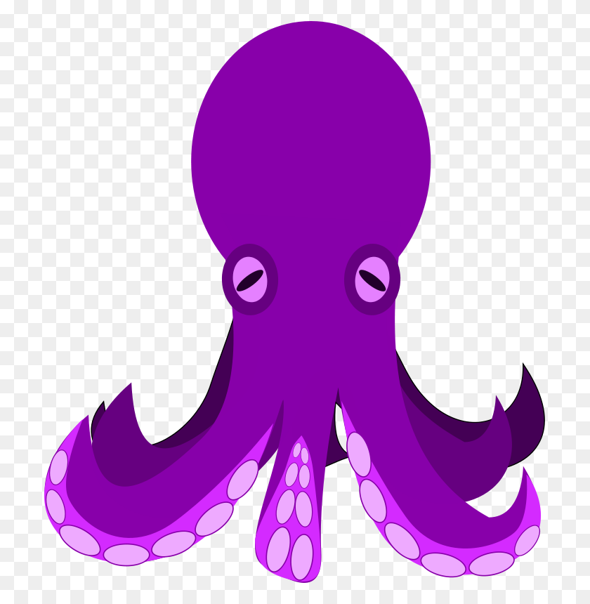 713x800 Creature Clipart Baby Octopus - Baby Monster Clipart