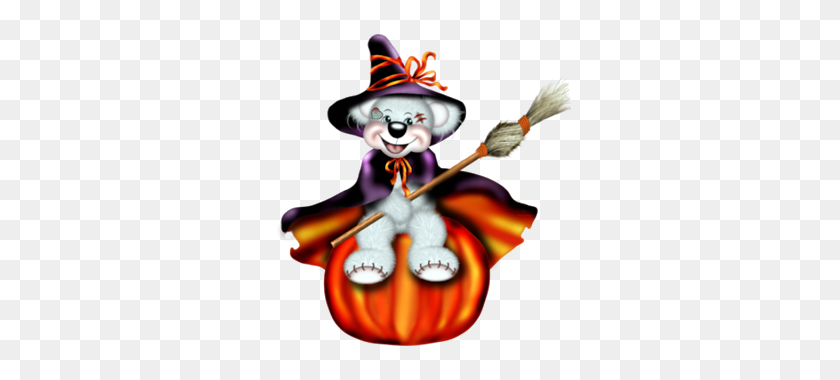 320x320 Creddy Teddy Witch Halloween Clipart Clipart - Cute Scarecrow Clipart