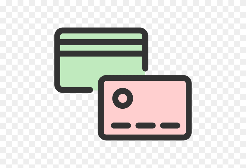512x512 Credit Card Front And Back - Credit Card PNG