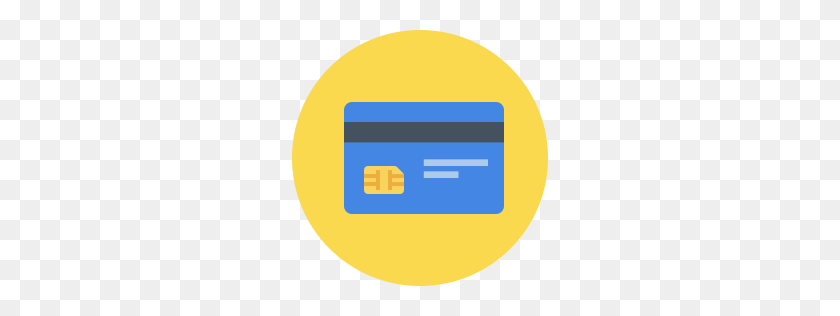 256x256 Credit Card Icon Flat - Credit Card Icon PNG