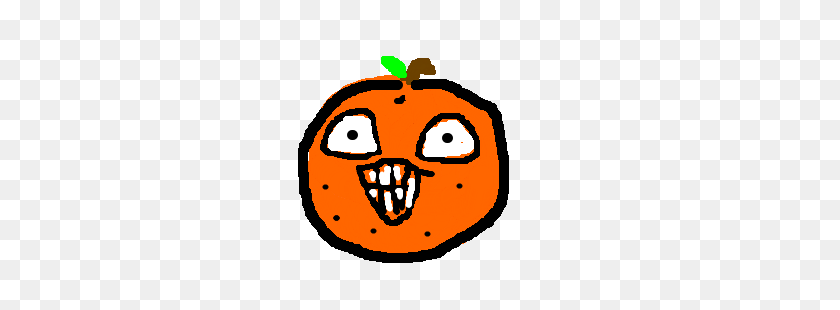 300x250 Creepy Annoying Orange Drawing - Annoying Orange PNG