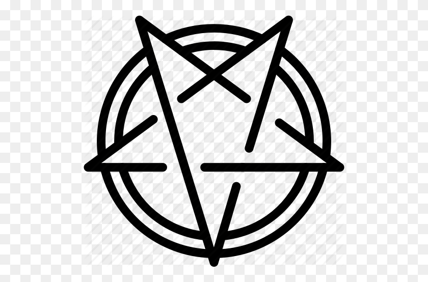 512x494 Creepy, Devil, Evil, Pentagram, Scary, Spell Icon - Pentagram PNG
