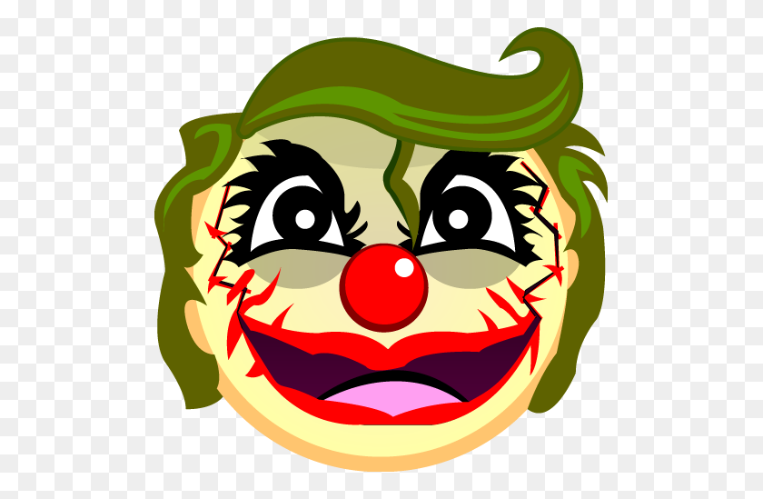 499x489 Creepy Joker Emoji - Joker PNG