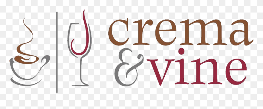 945x350 Логотип Crema And Vine На Прозрачном Фоне - Вино Всплеск Png