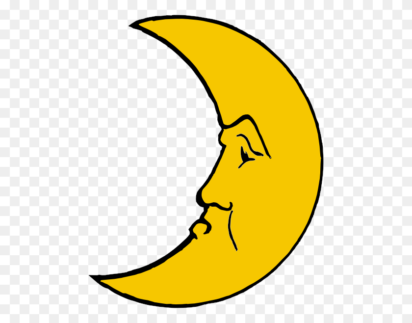 480x598 Crescent Clipart Bulan - New Moon Clipart