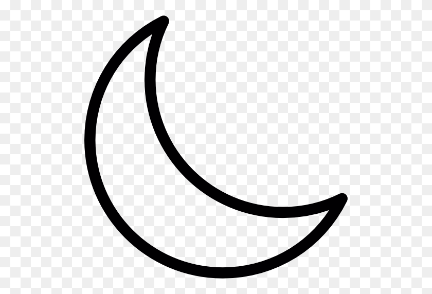 512x512 Crescent Moon - Crescent PNG
