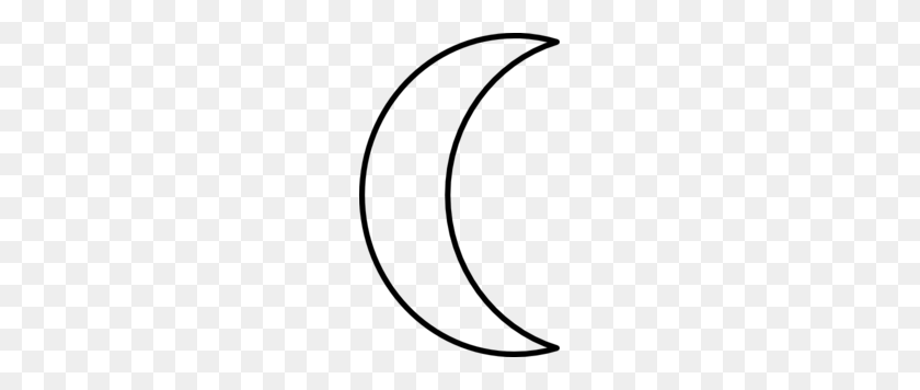 183x296 Crescent Moon Clip Art - Moon Black And White Clipart