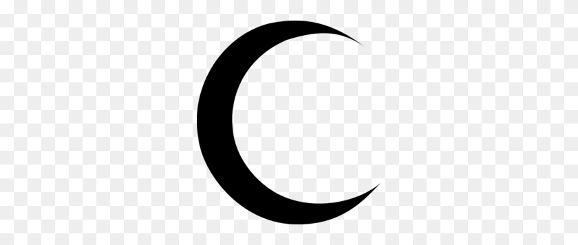 267x297 Crescent Moon Clip Art - Moon Clipart Black And White