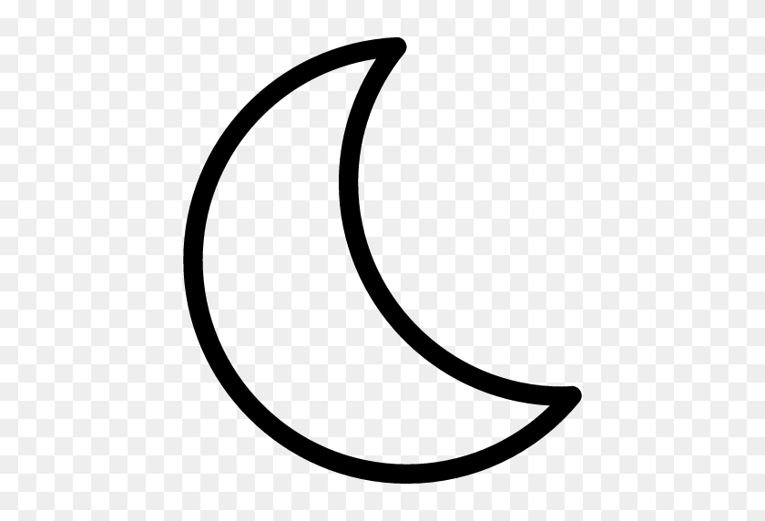 512x512 Crescent Moon Clip Art At Clipart Guru - Moon Clipart PNG