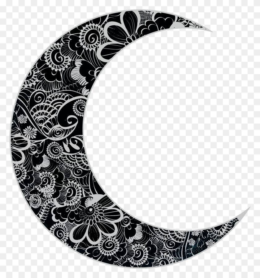 1989x2144 Crescent Moon Clipart Image Group - PNG Moon
