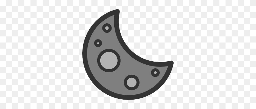 300x299 Crescent Moon Clipart Image Group - Moon Vector PNG