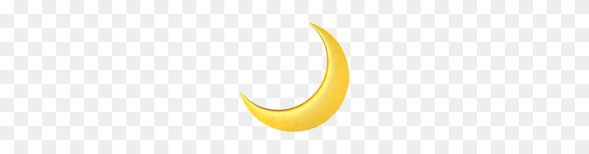 160x160 Crescent Moon Emoji On Apple Ios - Moon Emoji PNG