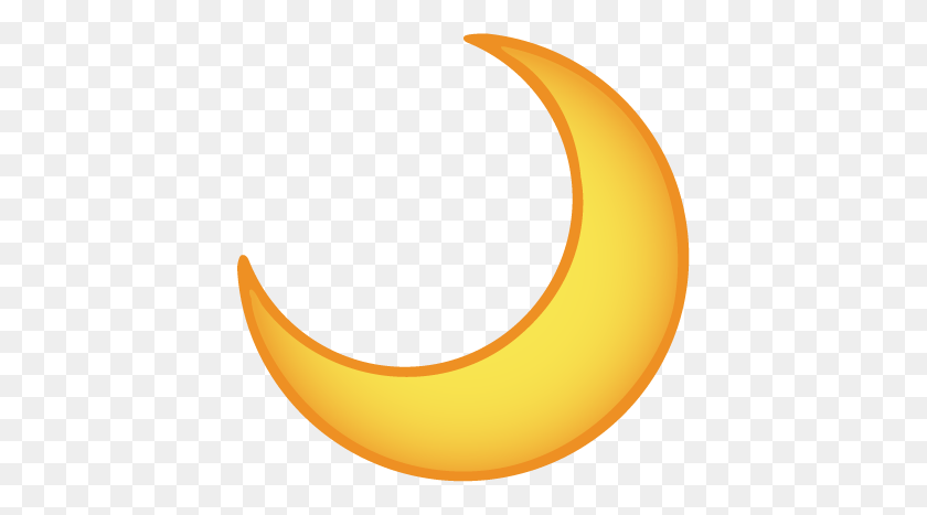410x407 Crescent Moon Emojimantra - Cresent Moon PNG