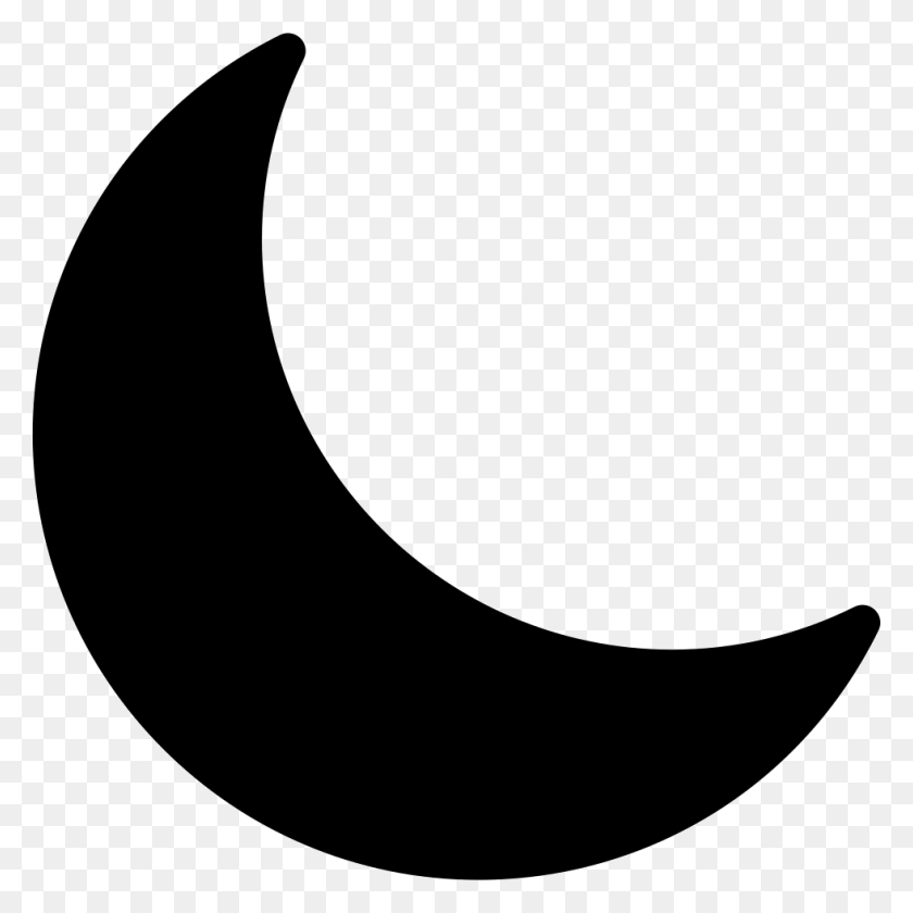 980x980 Crescent Moon Png Icon Free Download - Moon Icon PNG